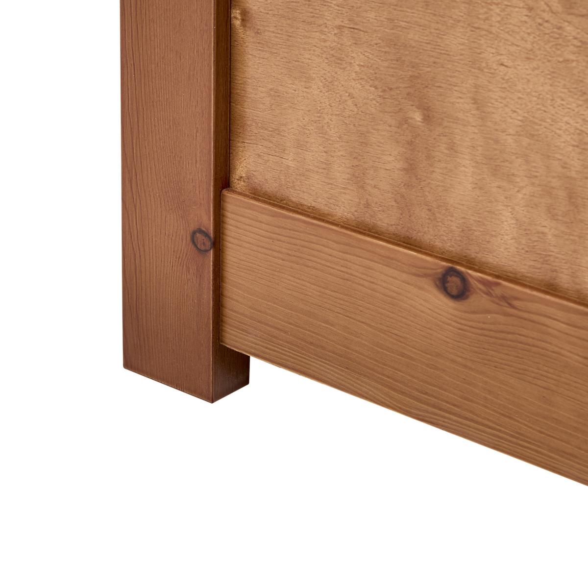 BETT mit Lattenrost 120/200 cm Kiefernholz Braun Olendon - Braun, Holz (120/200cm) - Beliani