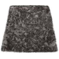 HOCHFLORTEPPICH Waschbar, einfarbig, Anthrazit, 60 x 100 cm - Anthrazit, Textil (100/60cm) - KADIMA DESIGN
