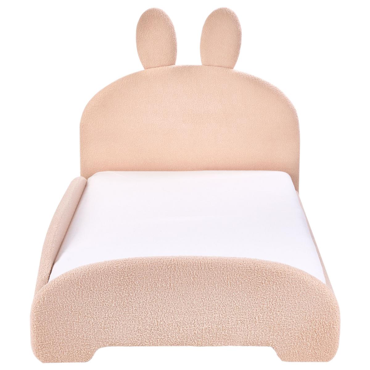 KINDERBETT 90x200 cm Beige Perros - Beige, Textil (90/200cm) - Beliani