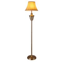 STEHLEUCHTE Madrid - Beige, Metall (35/35/157cm) - lux.pro