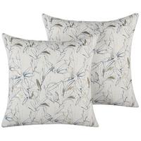 DEKOKISSEN 2er-Set Beige 45/45 cm Arbor - Beige, Textil (45/45cm) - Beliani