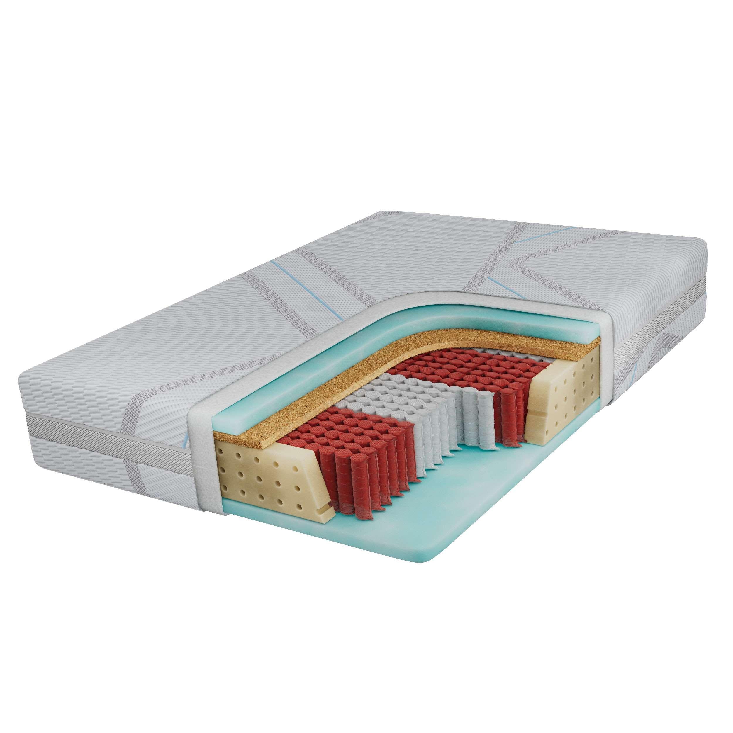 TASCHENMATRATZE CALVI - 180/200 - H3/H4 - Lux - Multicolor, Textil (180/200cm) - MKS