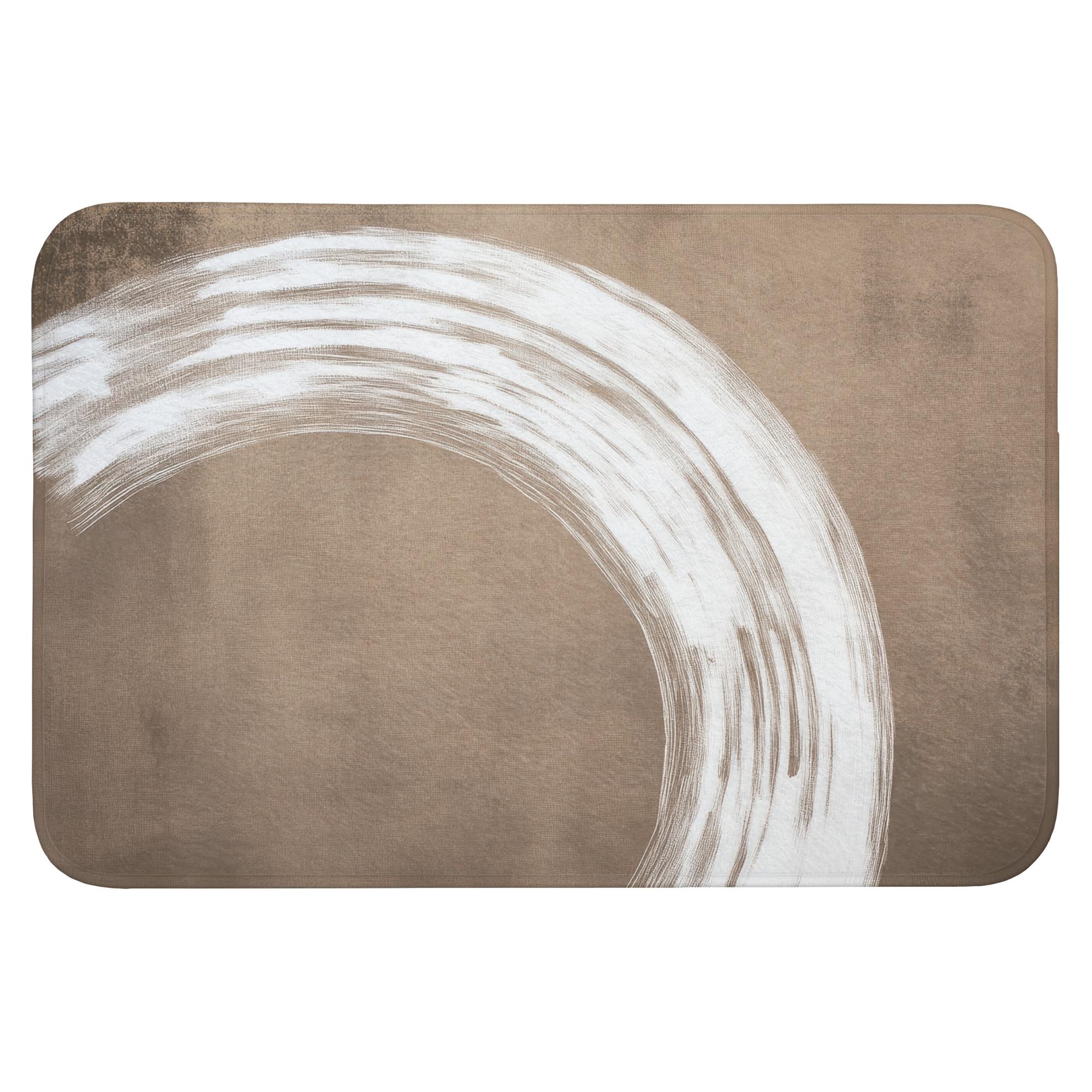 BADEMATTE Farbe - Braun - Japandi Badvorleger 90x60 cm - Mokka, Textil (90/60cm) - OnlyWow