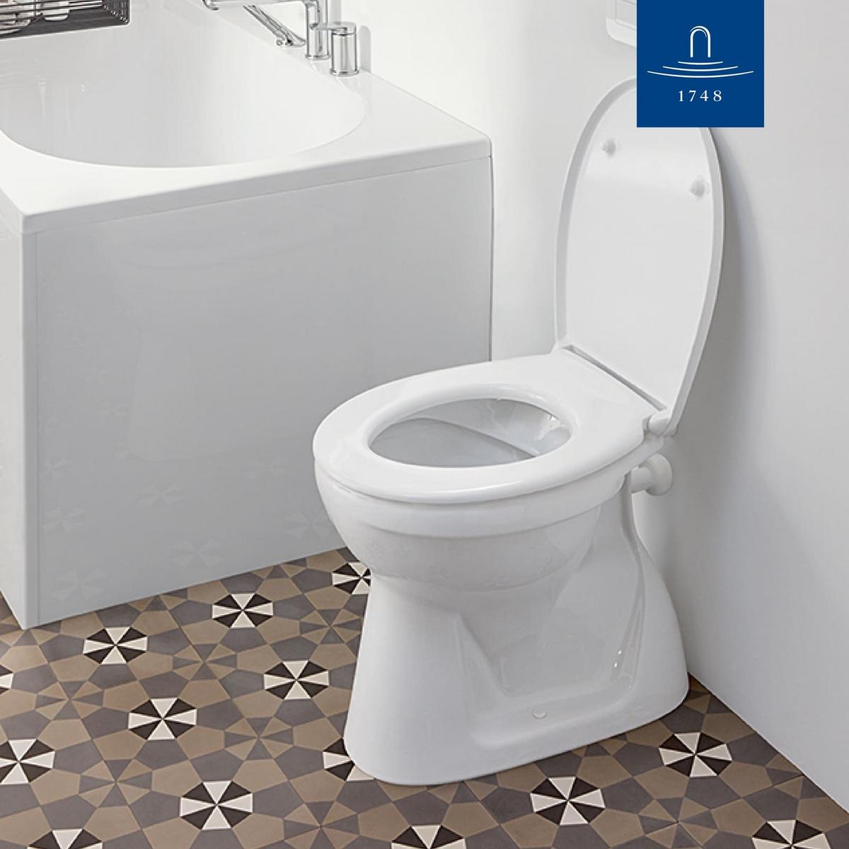 WC-SITZ O.novo weiß 438 x 368 x 49 cm - Weiß, Kunststoff (36.8/4.9/43.8cm) - Villeroy & Boch