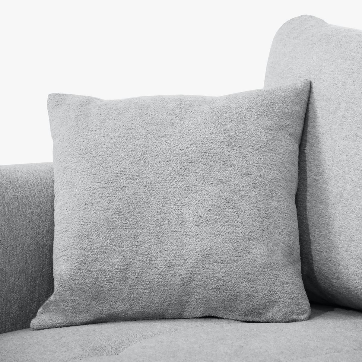 ECKSCHLAFSOFA Dallas mit Bettkasten, 255 cm, Hellgrau, rechts, Velour-Stoff - Hellgrau, Textil (255/175cm) - Beautysofa