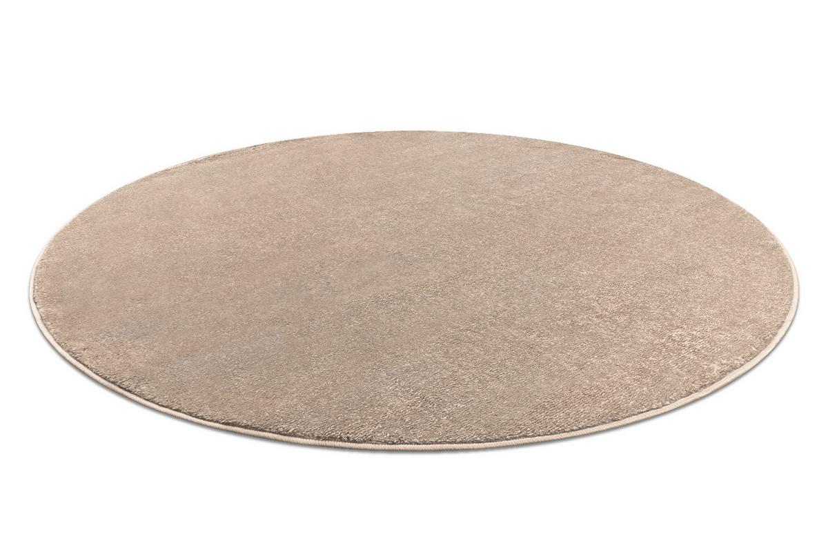 TEPPICH Softy 150 cm - Beige, Textil (150/150cm) - rugsX