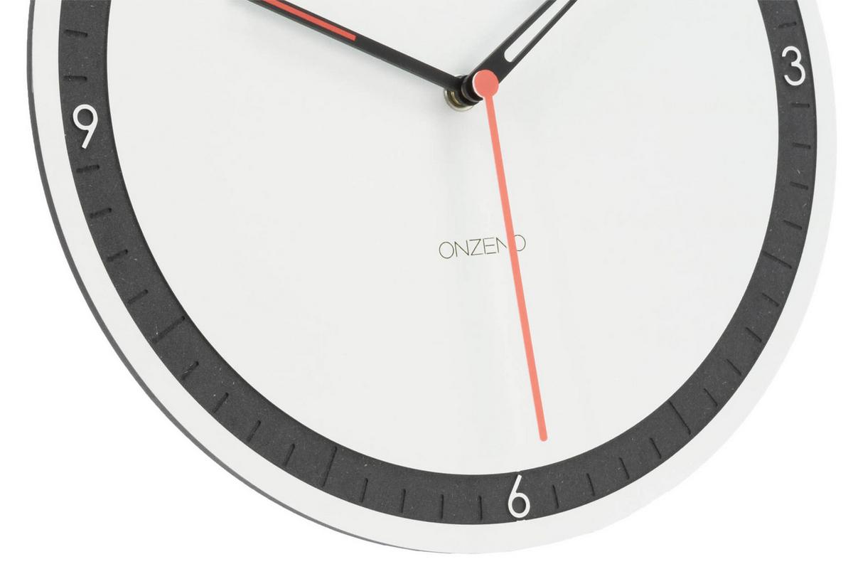 WANDUHR Design Weiß 29/29 cm - Weiß, Holzwerkstoff (29/29/1cm) - ONZENO