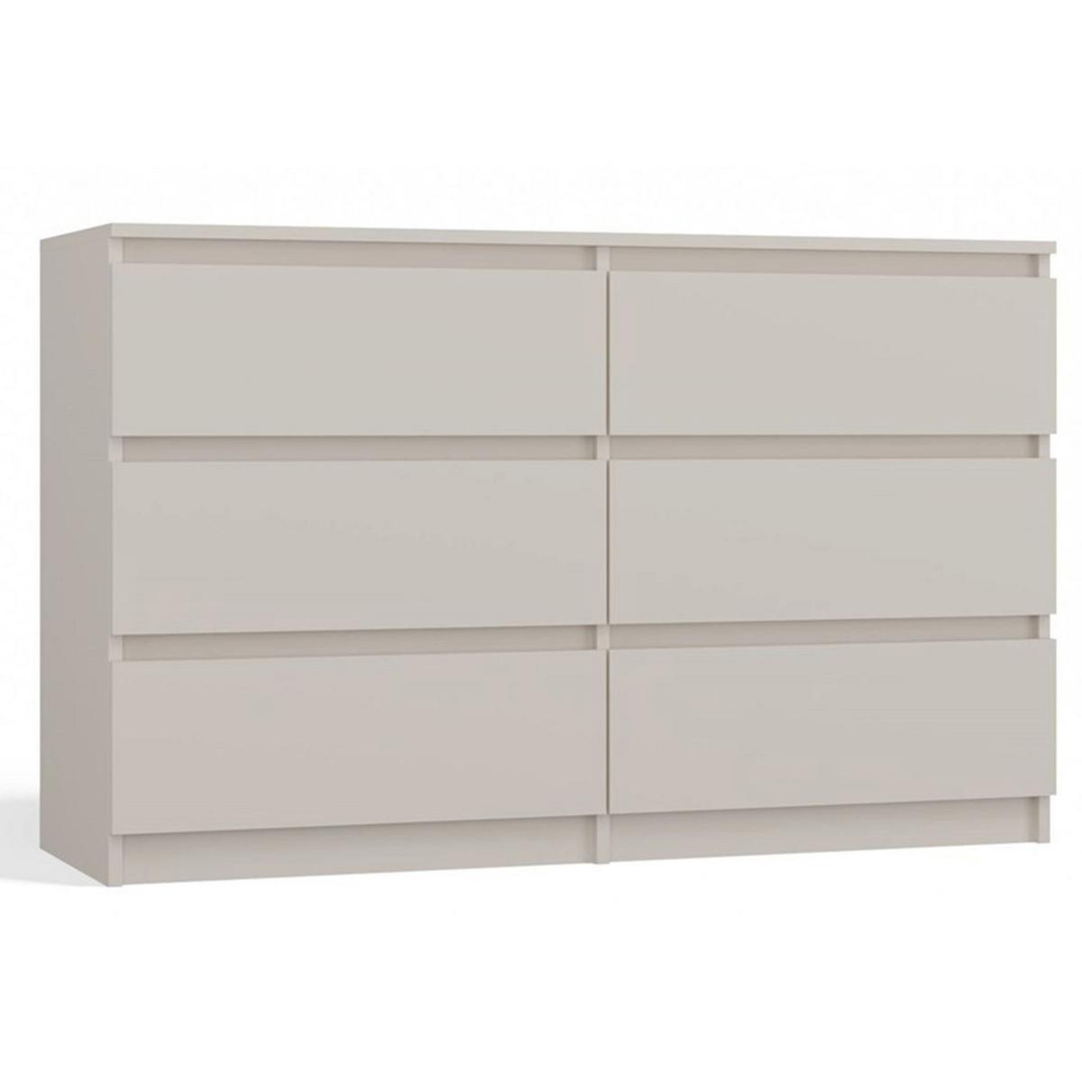 KOMMODE Malwa greige, 75 x 120 x 30 cm - Kaschmir, Holzwerkstoff (120/75/30cm) - Selsey
