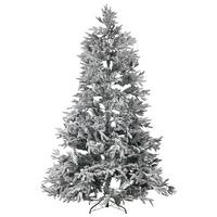 WEIHNACHTSBAUM 240 cm Weiß Bassie - Weiß, Kunststoff (240cm) - Beliani