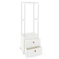KLEIDERSTÄNDER 161cm Weiß - Weiß, Metall (52/161/40cm) - COSTWAY