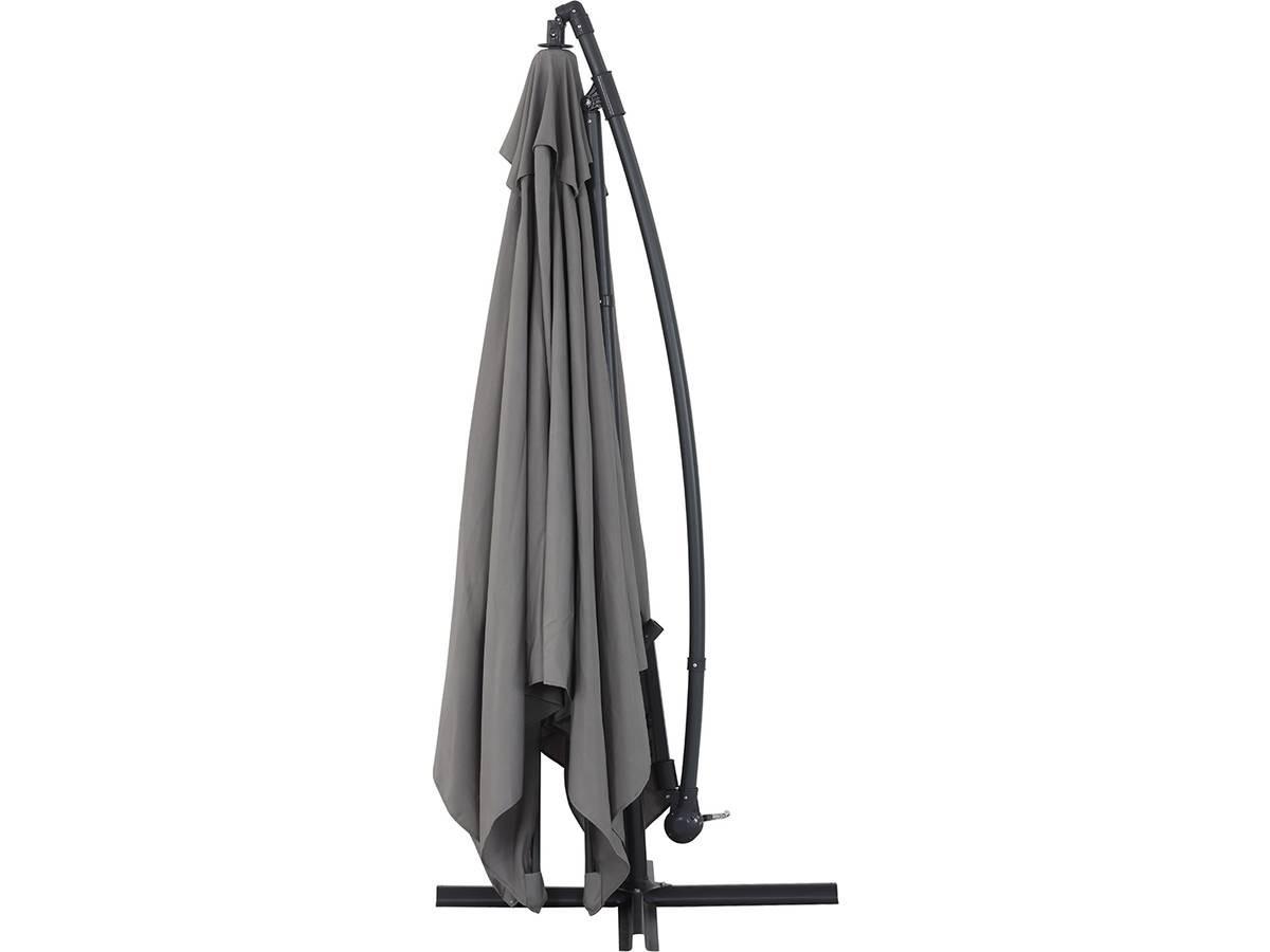 SONNENSCHIRM ilios 3 Grau - Grau, Metall (300/300cm) - Habitat Garten