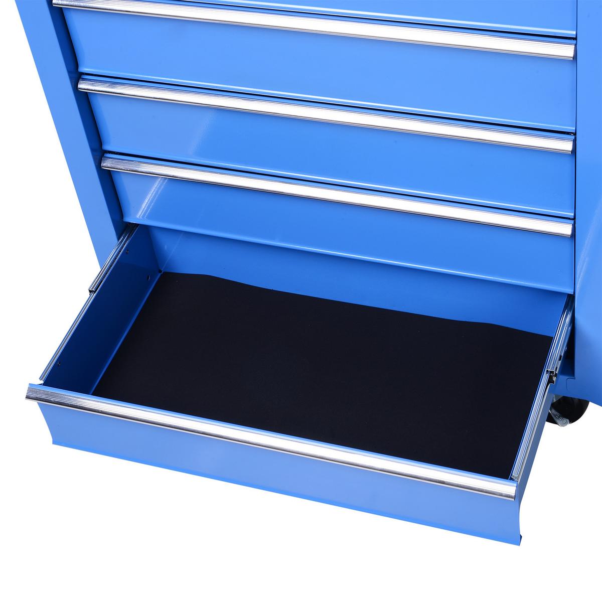 WERKZEUGWAGEN Stahl Blau - Blau, Metall (33/77/675cm) - HOMCOM
