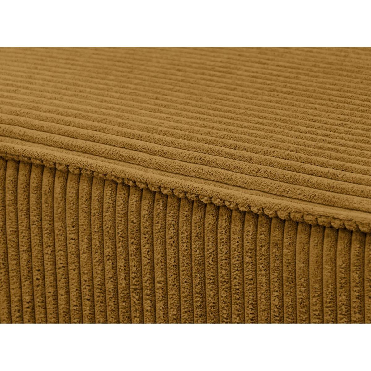 ECKSCHLAFSOFA Primo L gelb - Gelb/Schwarz, Textil (290/185cm) - Beautysofa