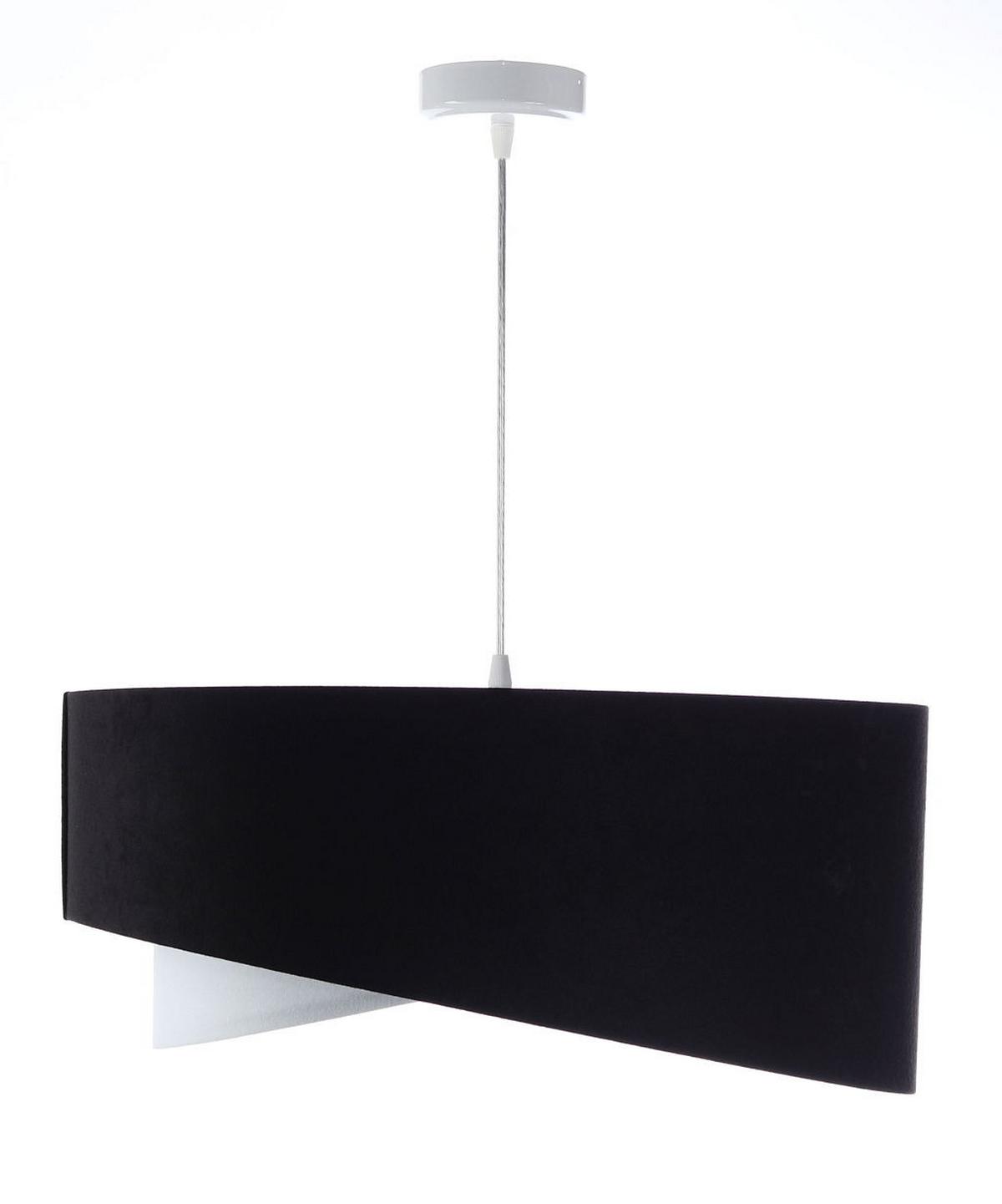HÄNGELEUCHTE Schwarz 50/23 cm - Weiß, Kunststoff (50/1.3/23cm) - ONZENO