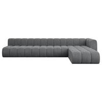 ECKSOFA modulares Sofa Darnel-L3 - 387x177x70 cm Dunkelgrau - Dunkelgrau, Holzwerkstoff/Textil (387/177cm) - ALTDECOR