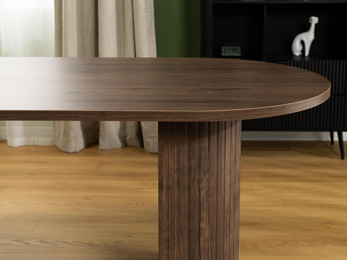 ESSTISCH Wotkon - Sandfarben, Holzwerkstoff (90/185/75cm) - MIRJAN24