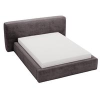 POLSTERBETT Monza 180x200 Dunkelgrau - Grau, Textil (180/200cm) - Graingold