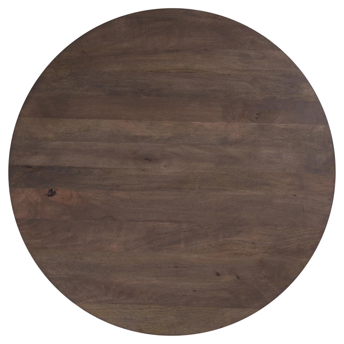 COUCHTISCH Ø100x45 cm rund Natur handgefertigt aus Mangoholz - Naturfarben, Holz (100/100/45cm) - WOMO-DESIGN