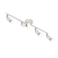 STRAHLER Gemeinschaft 4-flammig 60/8/13.5 cm - Weiß, Metall (70/12/17.5cm) - ZMH