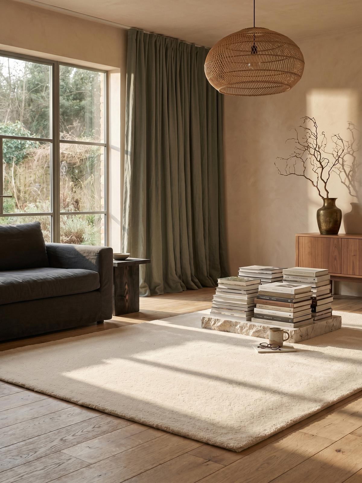 KURZFLORTEPPICH Antirutsch Uni RUTOR Polyester Beige 300 x 400 cm - Beige, Textil (300/400cm) - KADIMA DESIGN