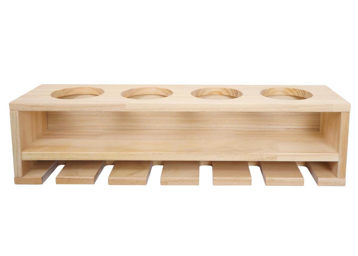 WEINREGAL Beige - Beige, Holz (48/12/12cm) - MCW