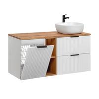 WASCHTISCH 120.8cm Adriel Weiß - Weiß, Holzwerkstoff (120.8/59/46cm) - Petits-meubles