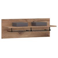 WANDGARDEROBE MALEA braun, Eiche - Braun, Holzwerkstoff (90/33/31cm) - IDIMEX