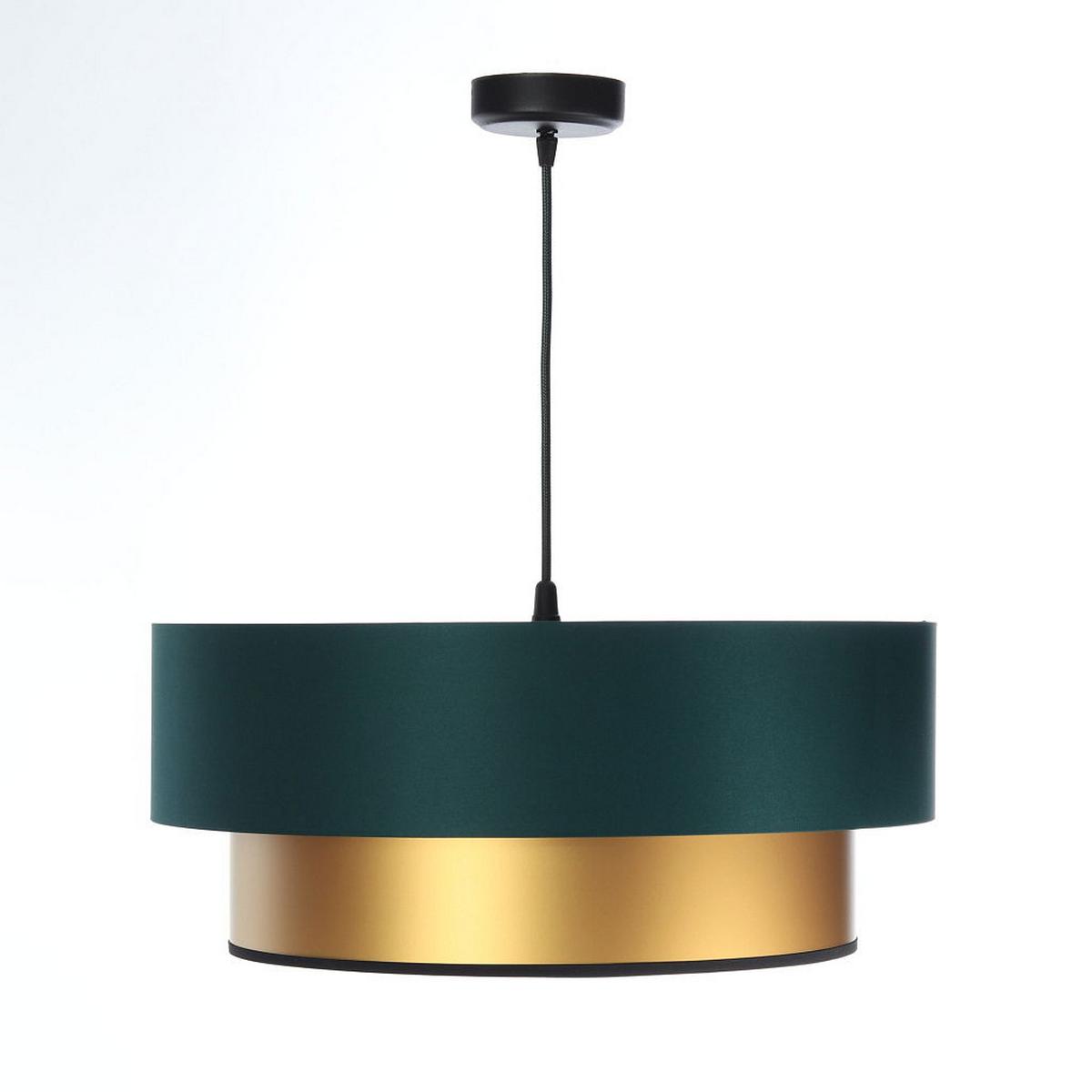 HÄNGELEUCHTE Grün 60/20 cm - Goldfarben/Grün, Kunststoff (60/1/20cm) - ONZENO