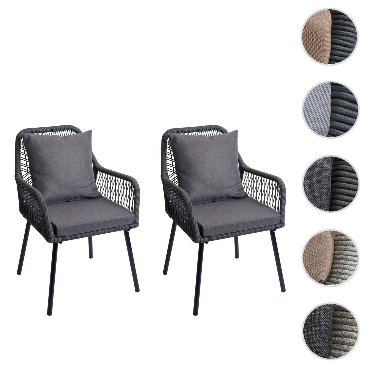 GARTENSTUHL AnthrazitDunkelgrau - Dunkelgrau, Textil (54/81/62cm) - MCW