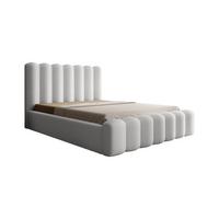 POLSTERBETT Macon Stoff Euphoria - Weiß, Holzwerkstoff/Textil (140/200cm) - Fun Möbel