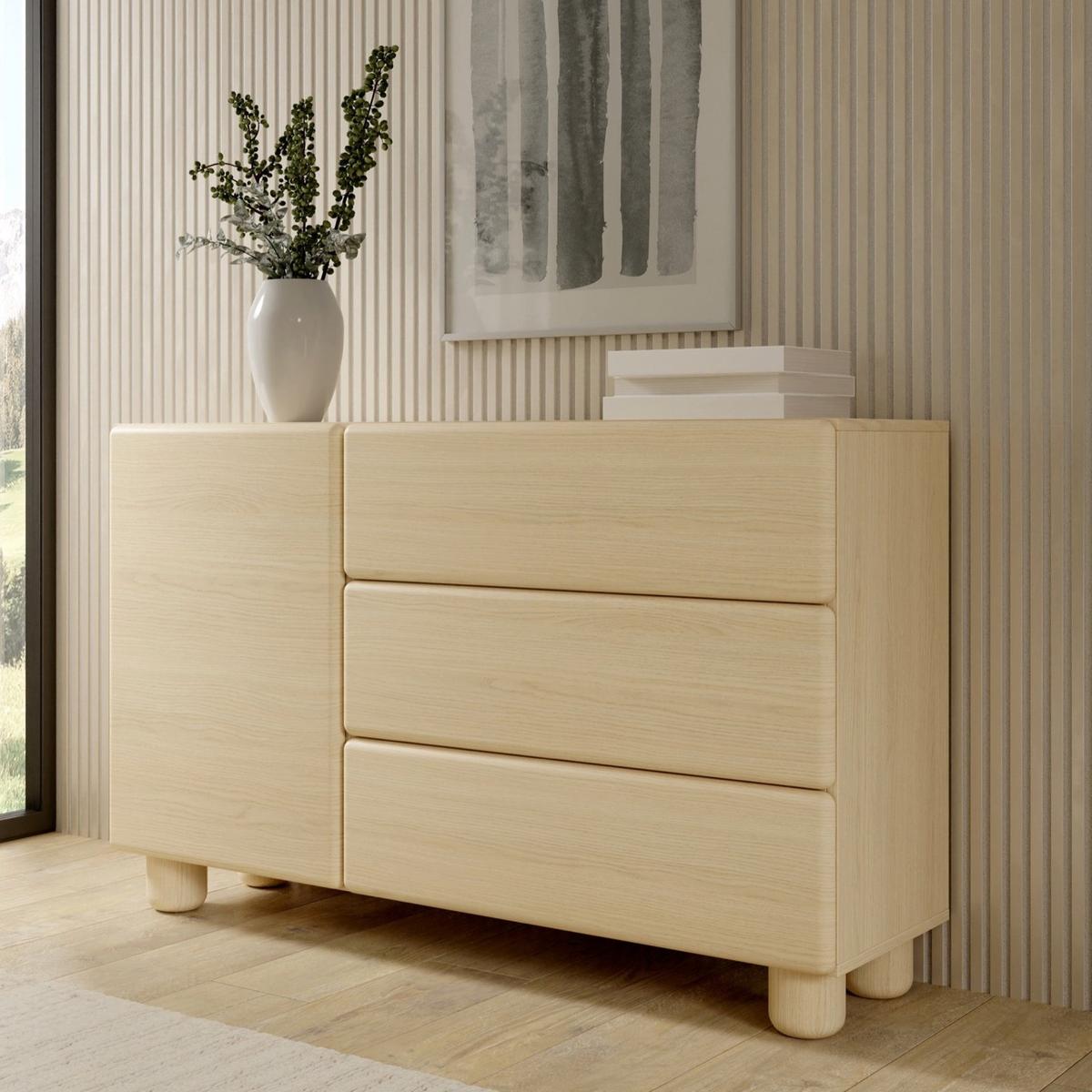 SIDEBOARD Lomo 130 cm - Eichefarben, Holz/Holzwerkstoff (130/80.2/38cm) - Selsey