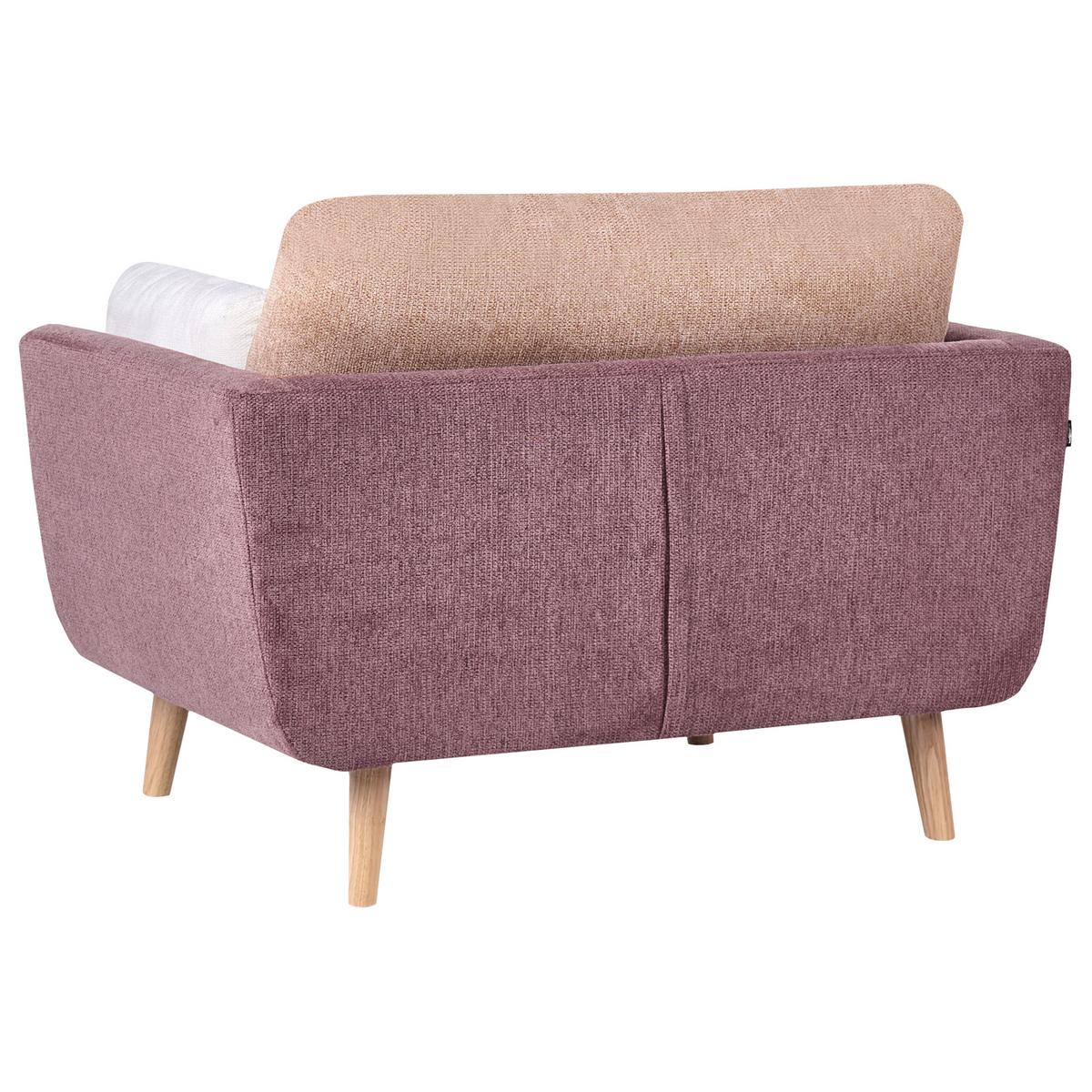 SESSEL Stoff Rosa Bolga - Pink, Textil (119/89/83cm) - Beliani
