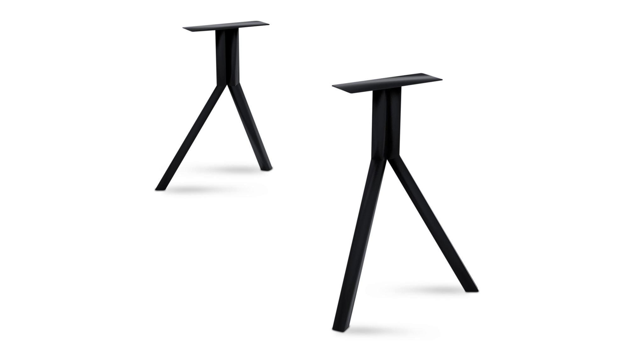 TISCHGESTELL Darcey 71x71,7x Esstischgestell Metall Schwarz - Schwarz, Metall (71/1/71.7cm) - 58aufmkessel