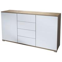 SIDEBOARD Santo Weiß matt - Weiß, Holzwerkstoff (138.5/75.5/35cm) - Vladon