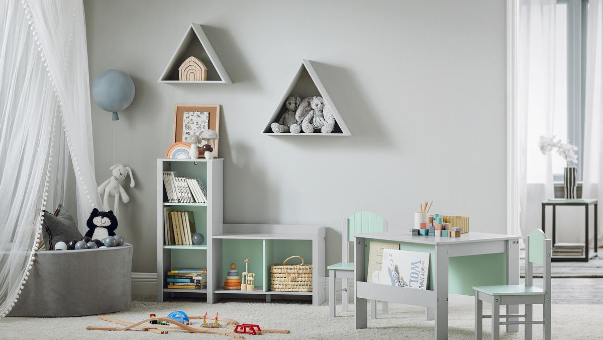 KINDERSITZGRUPPE Hellgrau - Grau, Holz/Holzwerkstoff (60/60/48cm) - SoBuy