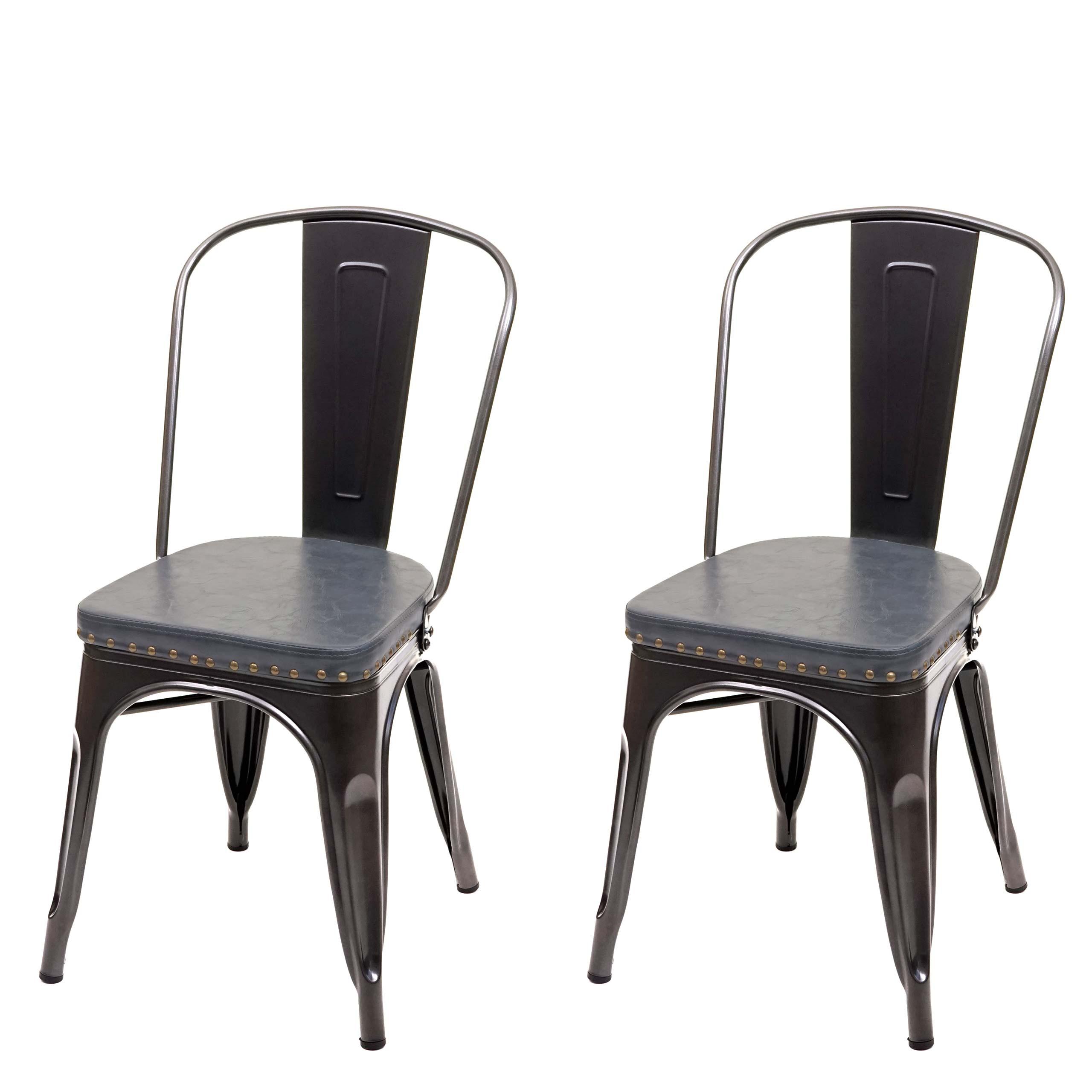 ESSZIMMERSTUHL H10E Grau 2er-Set - Grau, Metall (44/85/49cm) - MCW