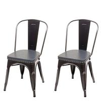 ESSZIMMERSTUHL H10E Grau 2er-Set - Grau, Metall (44/85/49cm) - MCW