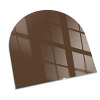 GLASPLATTE für Kamin 100x100 cm - Braun, Glas (100/100/0.4cm) - TULUP