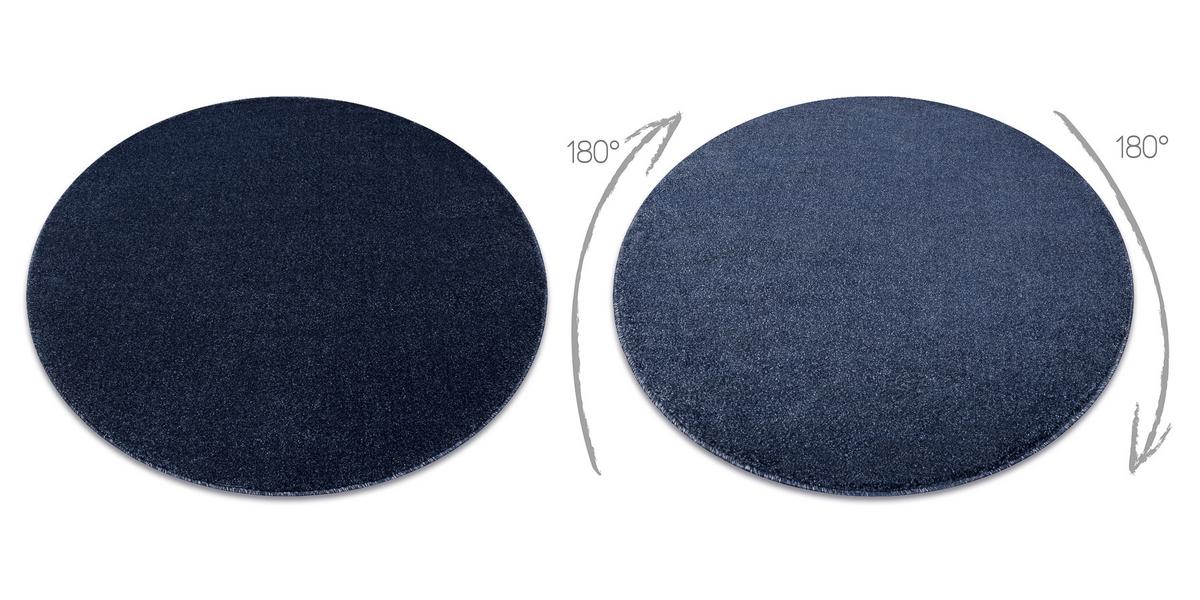 TEPPICH Softy 150 cm - Blau, Textil (150/150cm) - rugsX