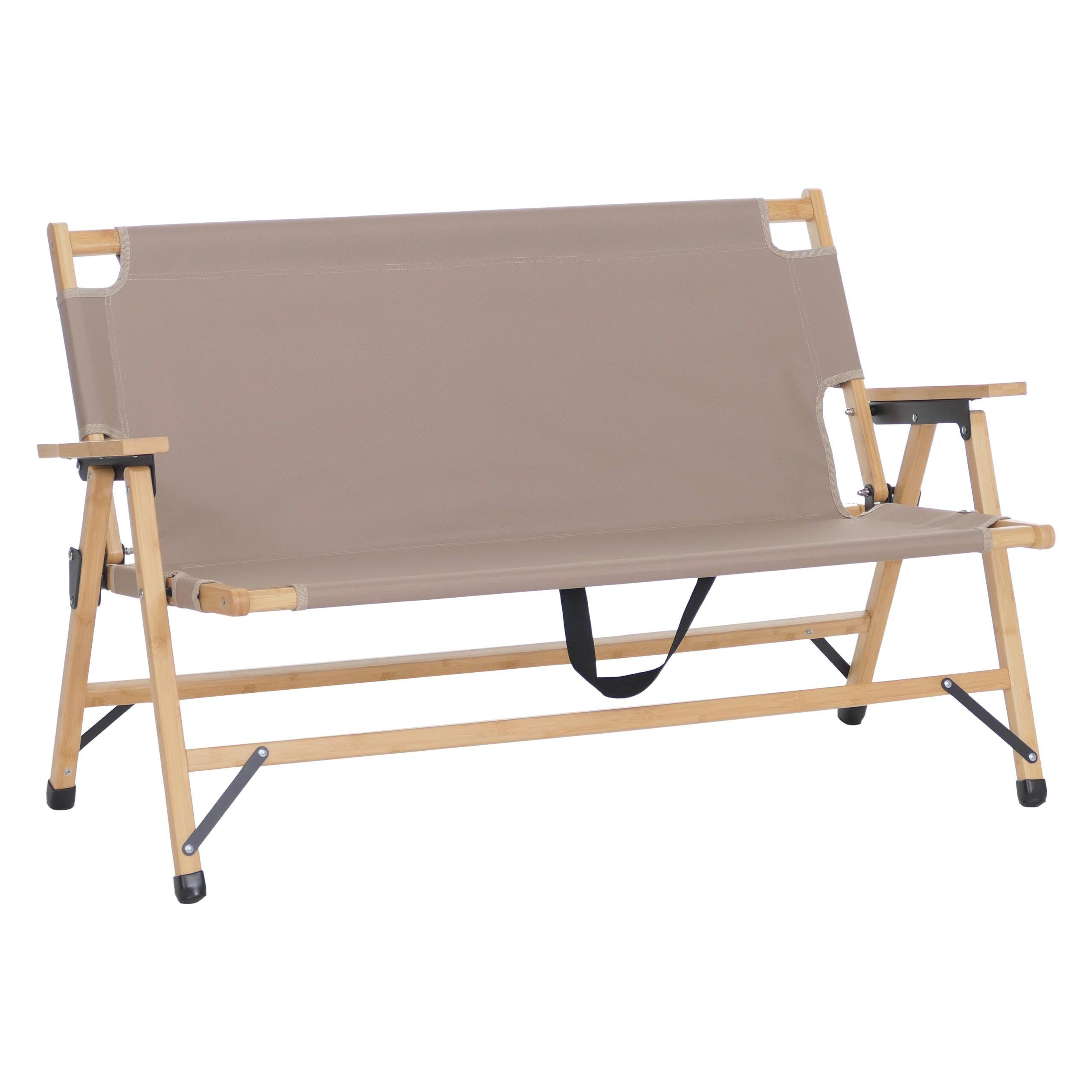 CAMPINGBANK Creme - Creme, Holz (117/69/61cm) - MCW