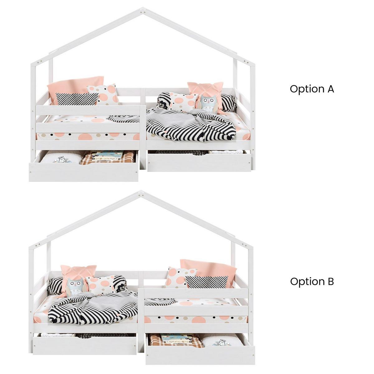 HAUSBETT ENA 90x190 cm weiß - Weiß, Holz (90/190cm) - IDIMEX