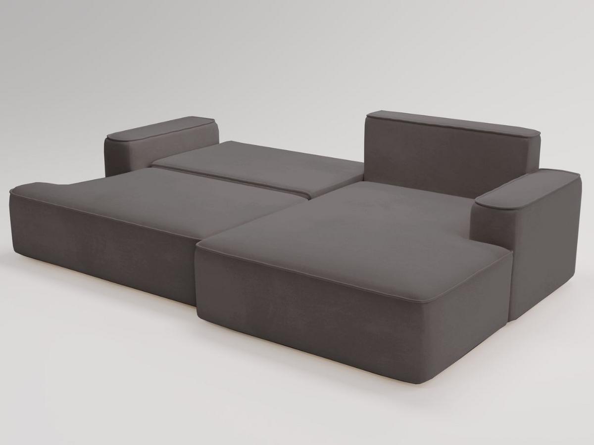 ECKSOFA California Dunkelgrau Rechts - Dunkelgrau, Holz/Textil (270/165cm) - Graingold