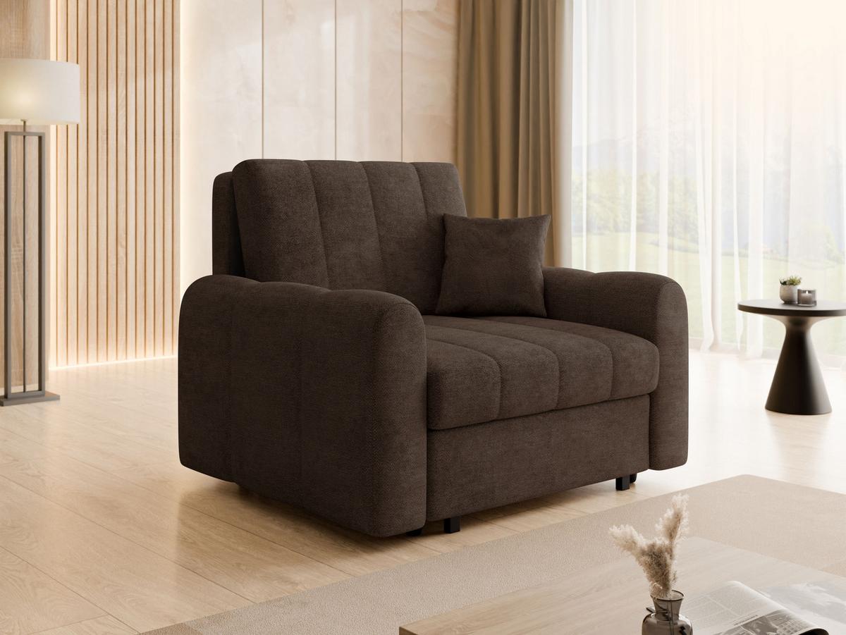 SCHLAFSESSEL Viva Moon I - Schwarz/Braun, Holz/Metall (118/85/98cm) - MIRJAN24