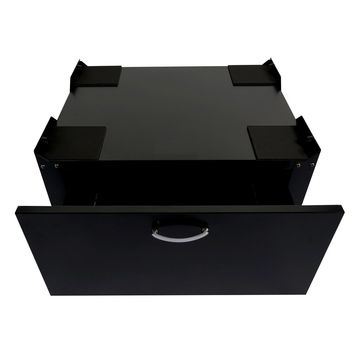WASCHMASCHINENUNTERSCHRANK Schwarz - Schwarz, Metall (61/33/52cm) - MCW