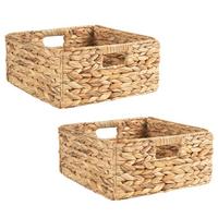 AUFBEWAHRUNGSKÖRBE LANZI 2er-Set natur - Naturfarben, Naturmaterialen (32/15/32cm) - IDIMEX