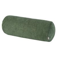 XL-NACKENROLLENHÜLLE FarbTon Chenille-Haptik oliven-grün 70/25 cm - Dunkelgrün, Textil (25/70cm) - beties Heimtextil