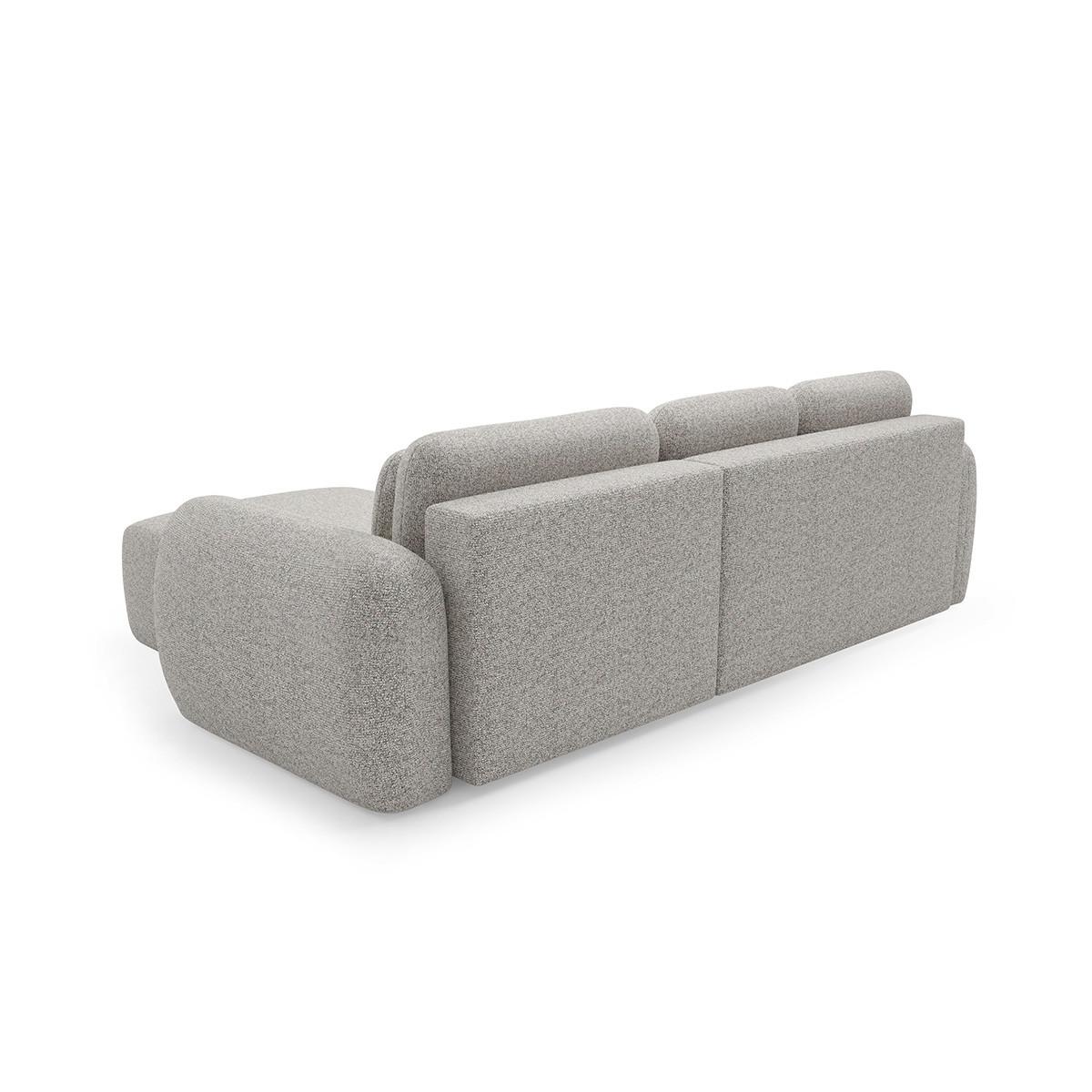 ECKSOFA Carmela 3 Sitzplätze Hellgrau - Grau, Holz (304/190cm) - Petits-meubles