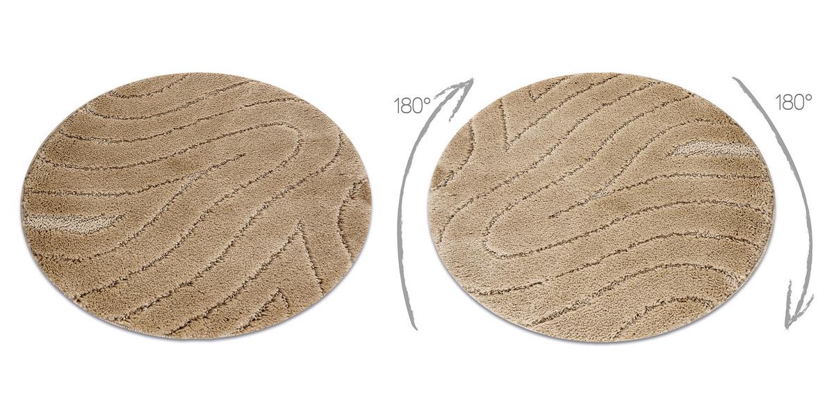 TEPPICH Dywaniki łazienkowe 50 cm - Beige, Textil (50/50cm) - rugsX