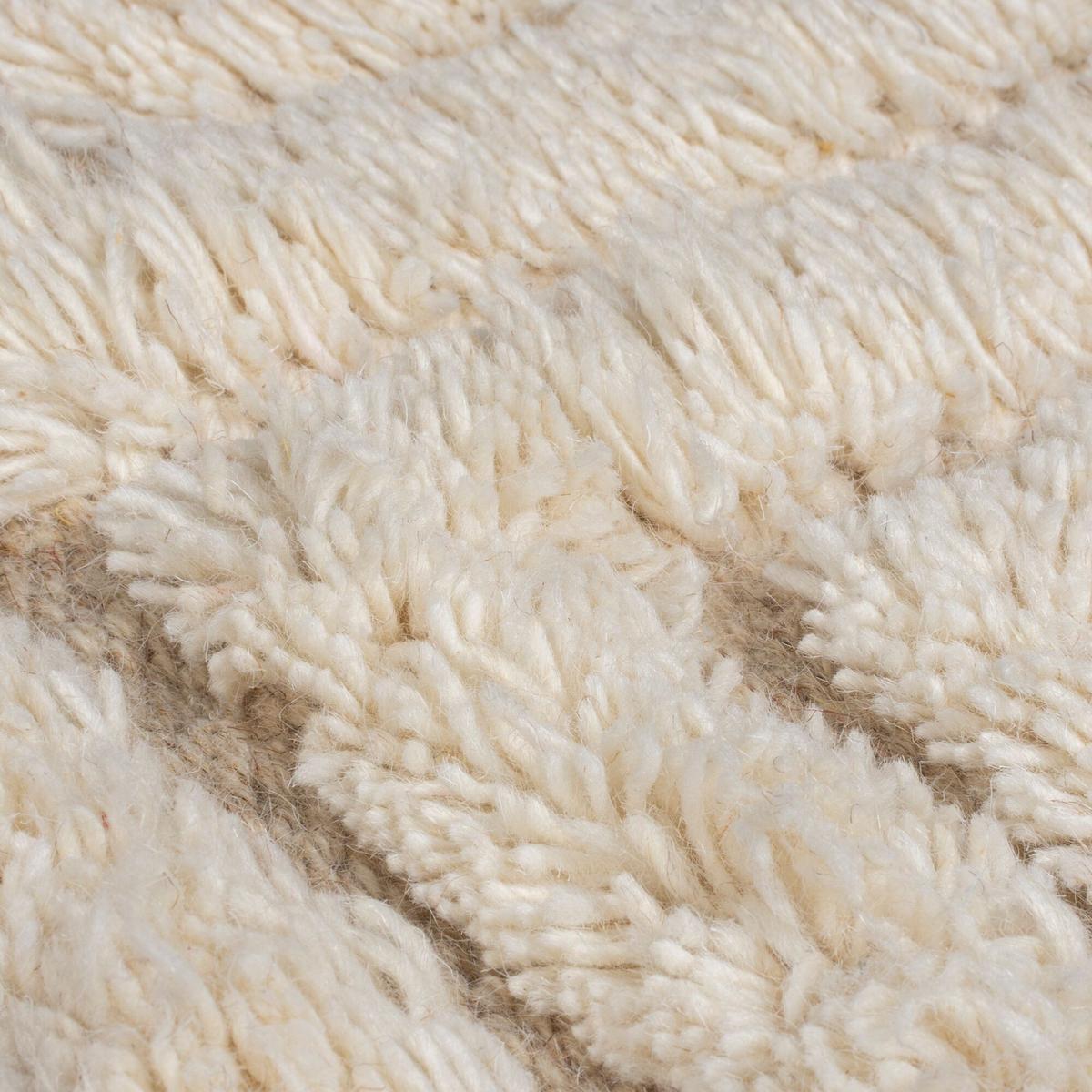 WOLLTEPPICH mit Fransen COPSE, geometrisch, Beige, 200 x 290 cm - Beige, Textil (290/200cm) - KADIMA DESIGN