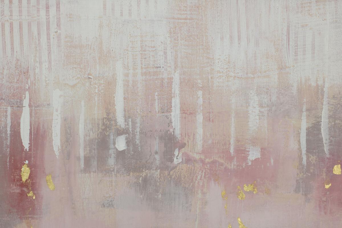 ACRYLBILD HANDGEMALT 75/100 cm - Pink, Holz/Textil (75/100cm) - KUNSTLOFT